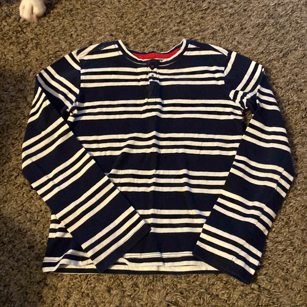 Kids Club striped long sleeve shirt
